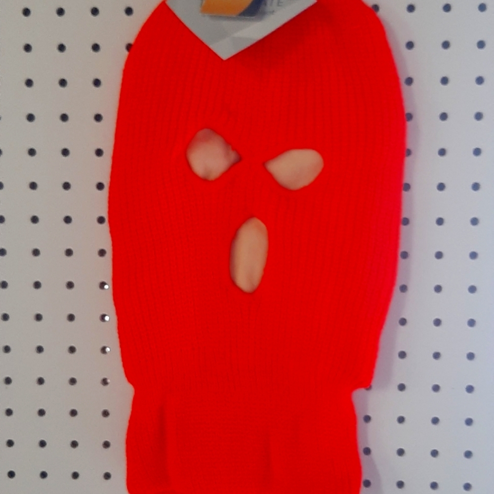 3 Hole Balaclava - Neon Orange